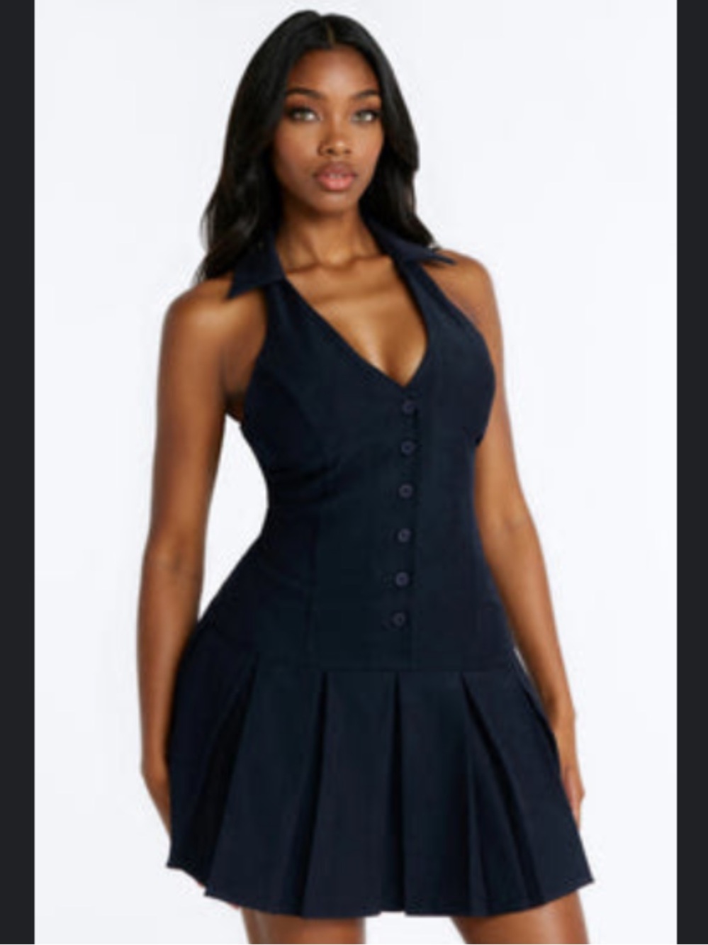 Fashion Nova mini collared dress